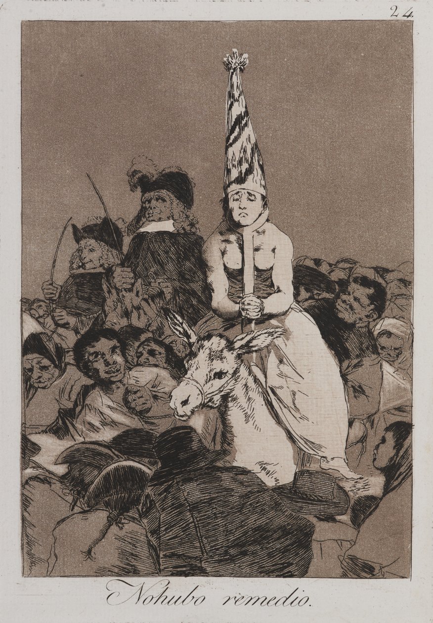 Semmit sem lehetett tenni ellene (Nohubo remedio) alkotó: Francisco de Goya