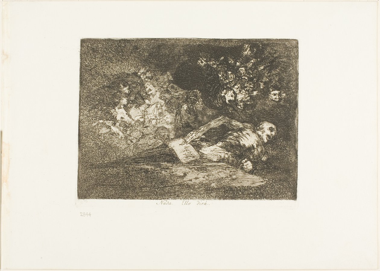 Semmi. Az esemény megmondja, 69. lemez a The Disasters of War-ból alkotó: Francisco Jose de Goya y Lucientes