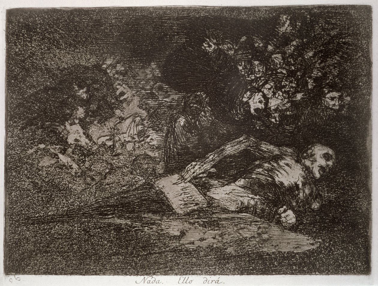 Semmi. Az esemény a „The Disasters of War” 69. lemezén mesél majd alkotó: Francisco Jose de Goya y Lucientes