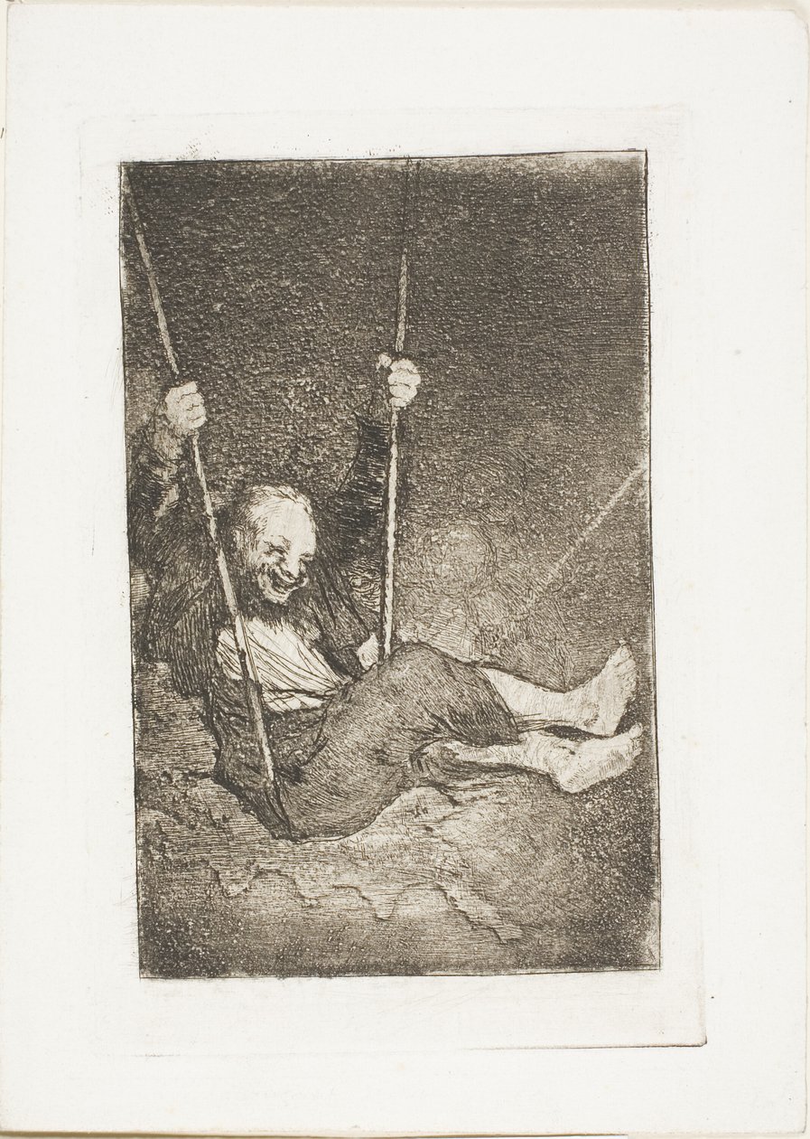 Öreg ember a hintában alkotó: Francisco Jose de Goya y Lucientes