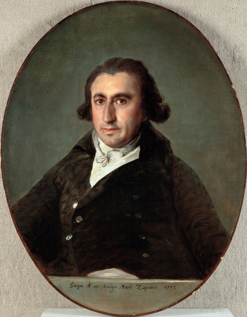 Martin Zapater y Claveria (1747-1803) portréja - Francisco de Goya (1746-1828) festménye, olaj, vászon alkotó: Francisco Jose de Goya y Lucientes