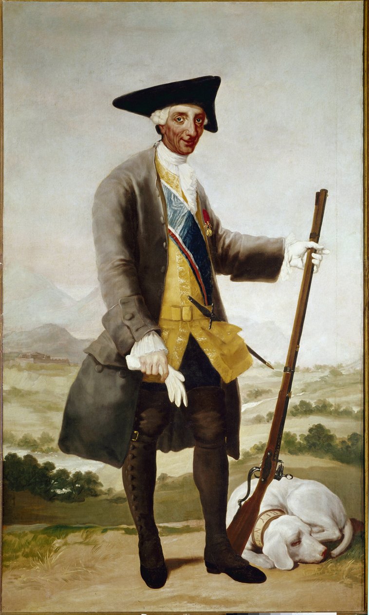 III. Károly és Hunter portréja. (olajfestmény alkotó: Francisco de Goya