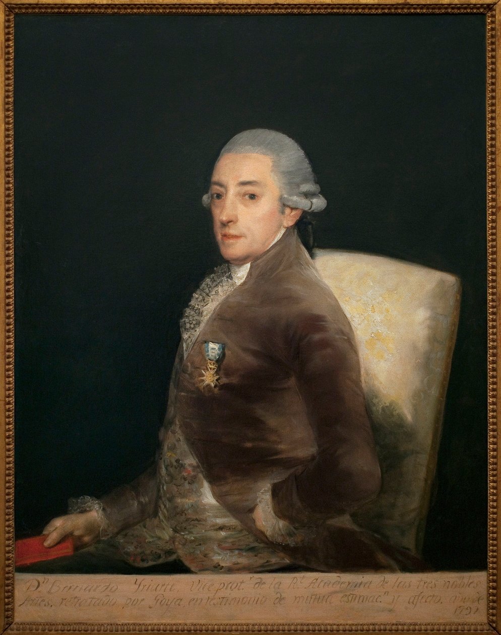 Don Bernardo de Iriarte (1735-1814) portréja. Francisco de Goya (1746-1828) festménye, olaj, vászon alkotó: Francisco de Goya