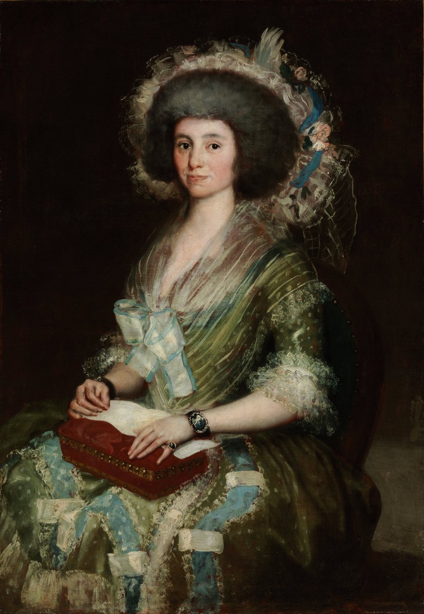 Dona Manuela Camas, Cean Bermudez feleségének portréja - Francisco de Goya (1746-1828) festménye - 1795 - Olaj, vászon - 121x84,5 - Szepmuveszeti Múzeum, Budapest alkotó: Francisco de Goya