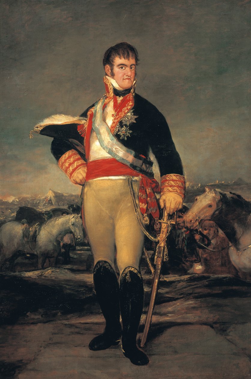VII. Ferdinánd portréja (San Lorenzo de El Escorial alkotó: Francisco Jose de Goya y Lucientes