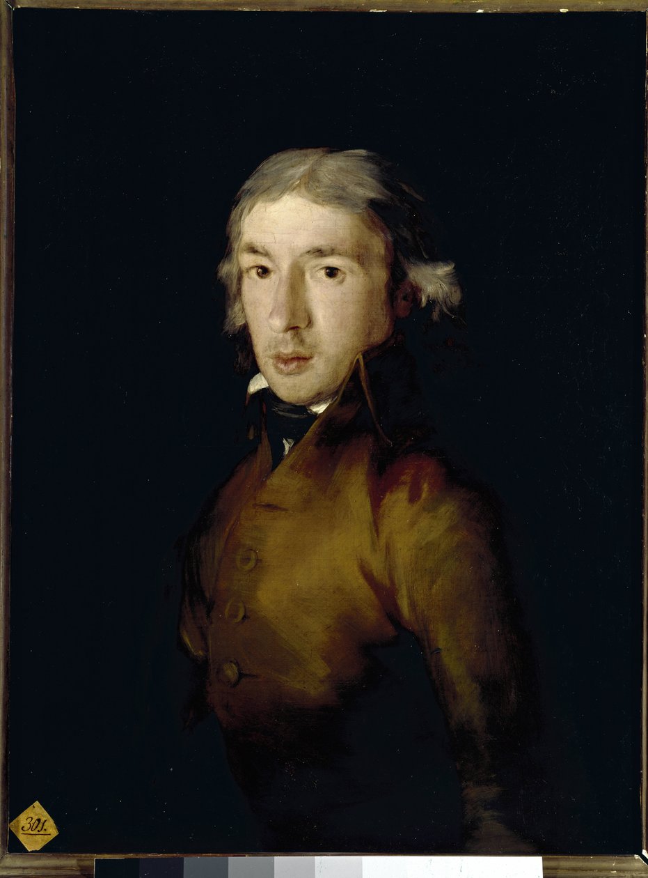 Leandro Fernandez de Moratin spanyol költő és drámaíró portréja. (olajfestmény alkotó: Francisco de Goya
