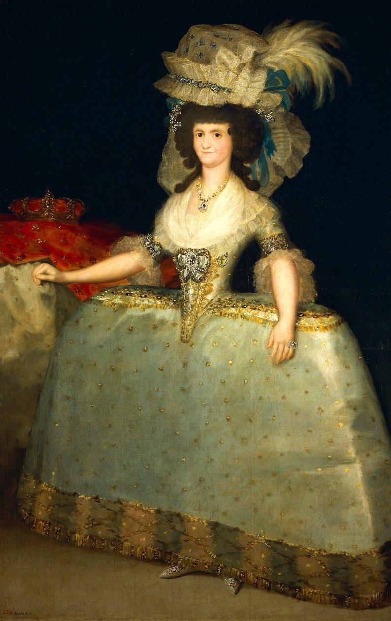 A pármai Maria Luisa portréja alkotó: Francisco Jose de Goya y Lucientes