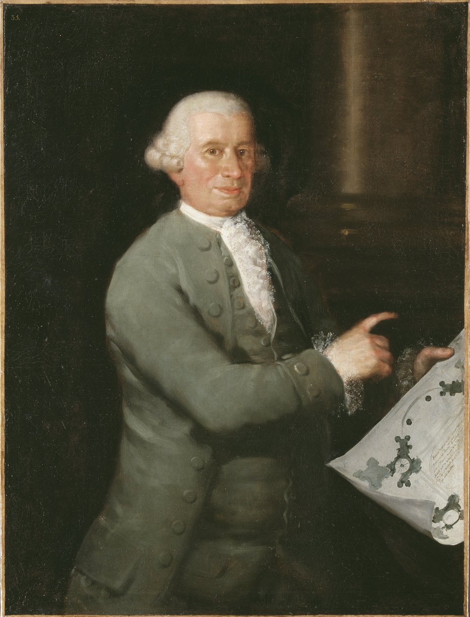 Ventura Rodriguez (1717-1785) építész portréja, készítette: Goya, Francisco, de (1746-1828). Olajfestmény alkotó: Francisco de Goya