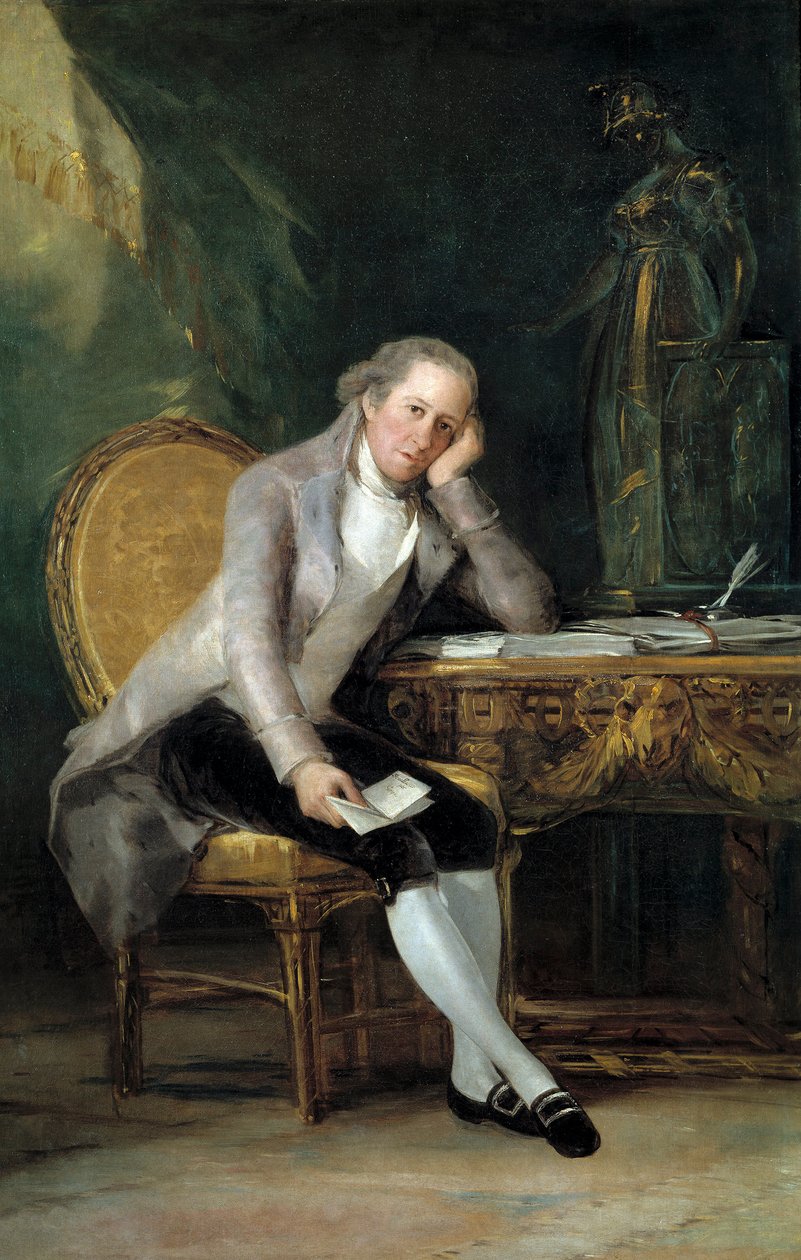 Gaspar Melchor de Jovellanos államférfi és író portréja alkotó: Francisco de Goya