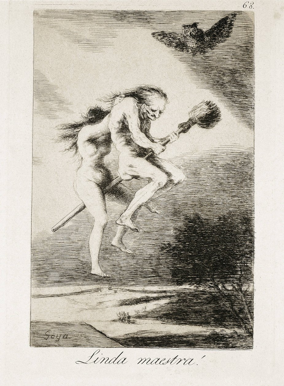 Szép Tanárnő. 1793-1799 (akvatinta) alkotó: Francisco Jose de Goya y Lucientes