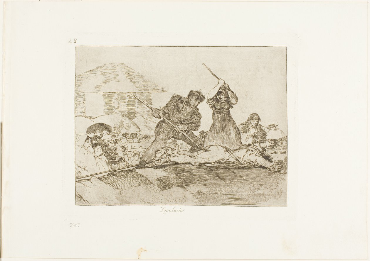 Rabble, 28-as lemez a The Disasters of War-ból alkotó: Francisco Jose de Goya y Lucientes