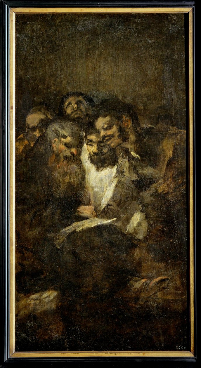 Reading, also The Politicians ... (festmény, vászon) alkotó: Francisco Jose de Goya y Lucientes
