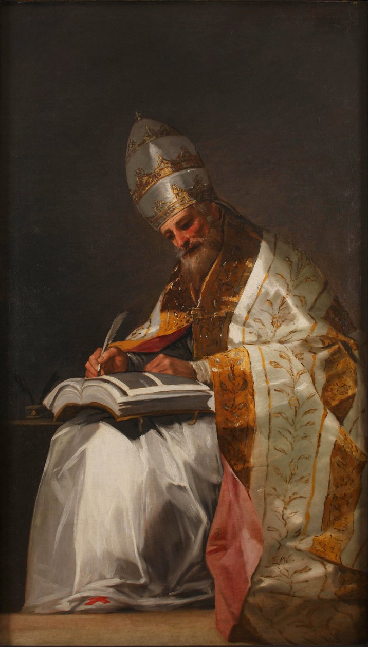 Saint Gregoire I le Grand – Nagy Szent Gergely par Goya, Francisco, de (1746-1828). Olaj, vászon, mérete: 191,5x116 alkotó: Francisco de Goya