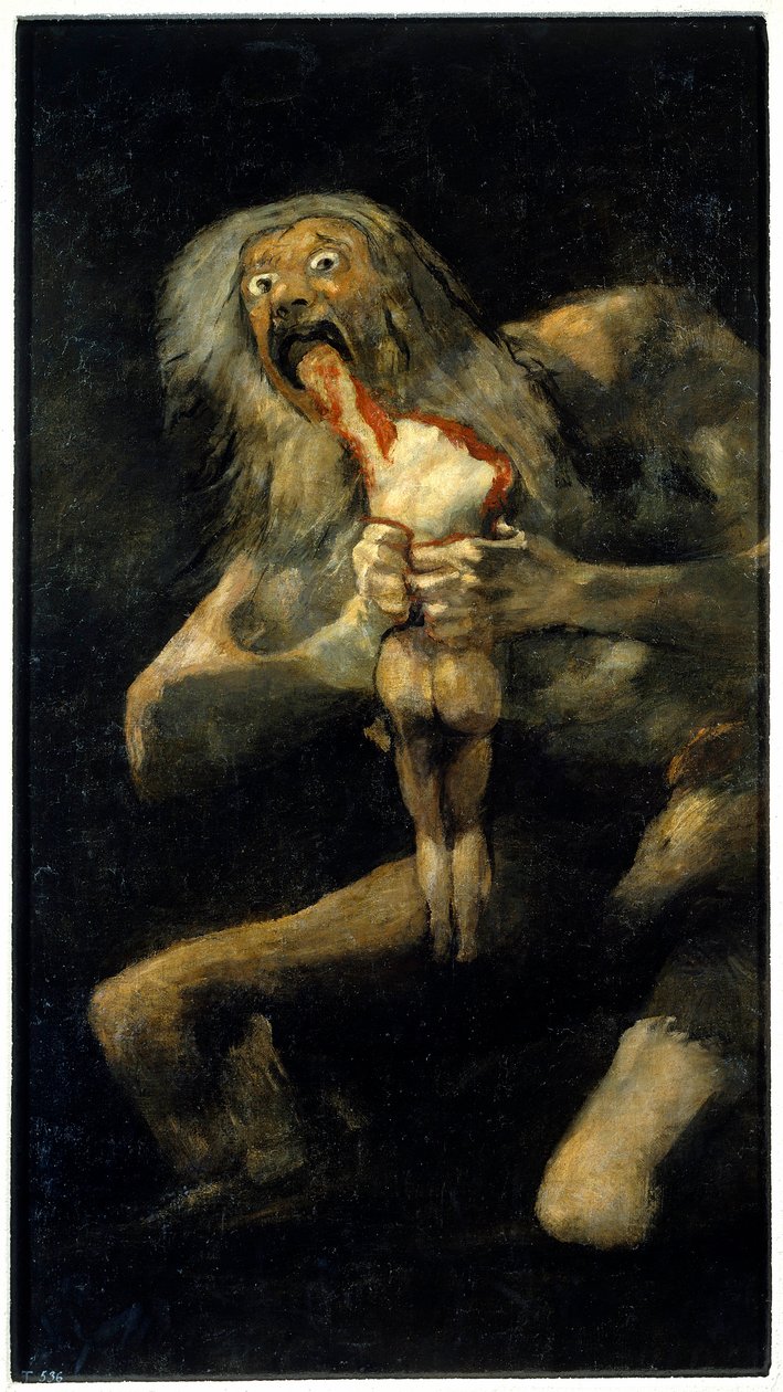 A Szaturnusz felfalja a fiát alkotó: Francisco Jose de Goya y Lucientes