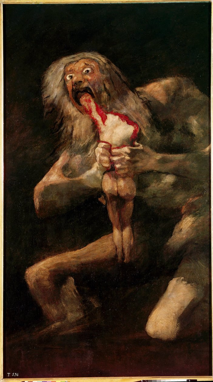 Szaturnusz felfalja fiát alkotó: Francisco Jose de Goya y Lucientes