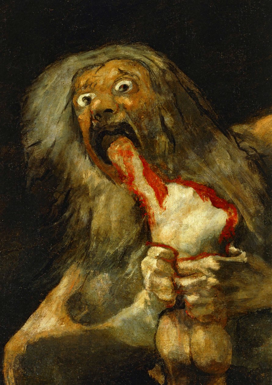 Szaturnusz felfalja egyik fiát ... (olaj, vászon) alkotó: Francisco Jose de Goya y Lucientes
