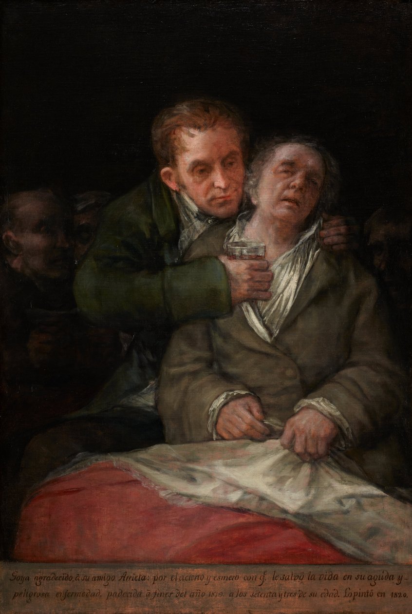 Önarckép Dr. Arrieta társaságában alkotó: Francisco Jose de Goya y Lucientes