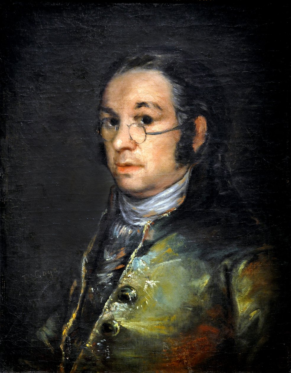 Önarckép szemüveggel, 1800 körül (olaj, vászon) alkotó: Francisco Jose de Goya y Lucientes