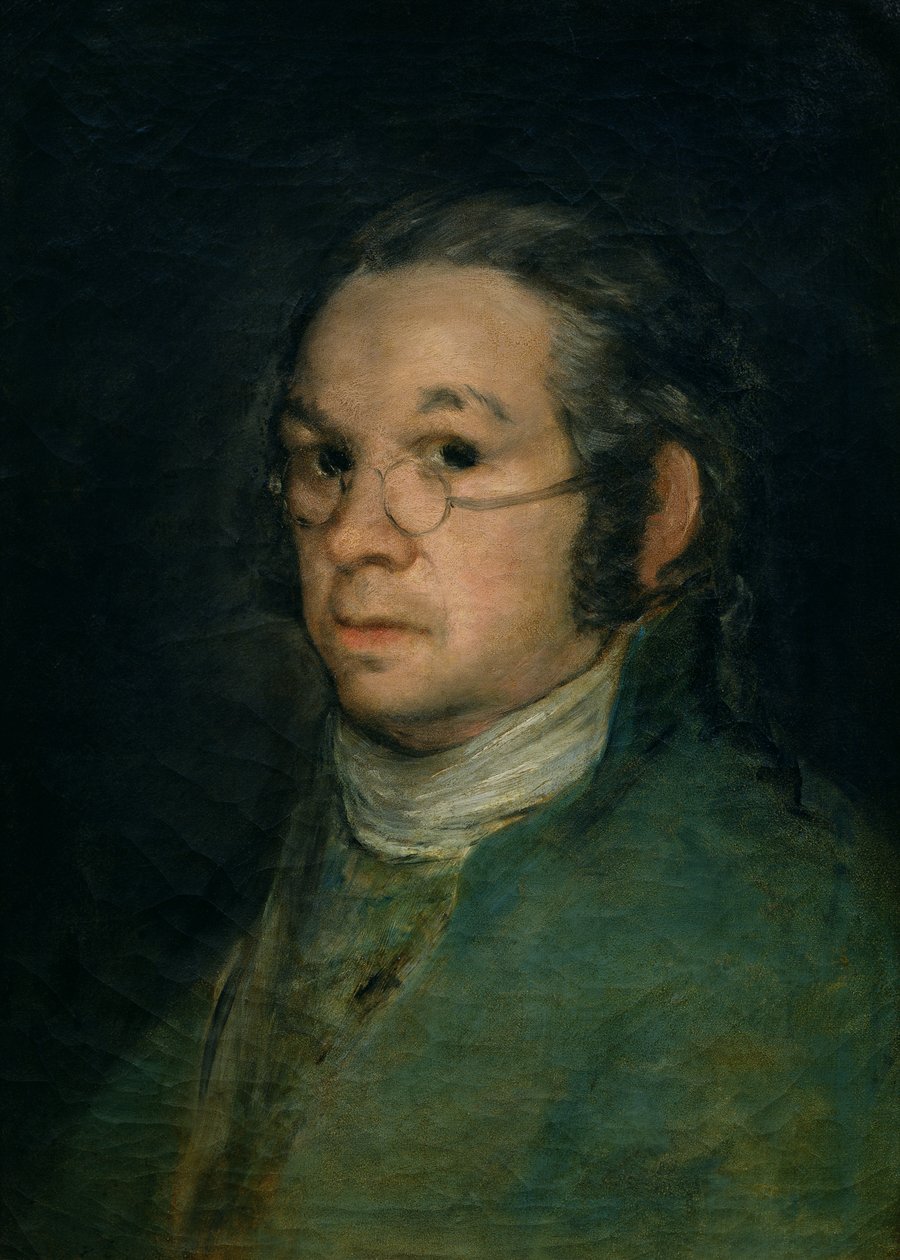 Önarckép szemüveggel, 1800 körül (olaj, vászon) alkotó: Francisco de Goya