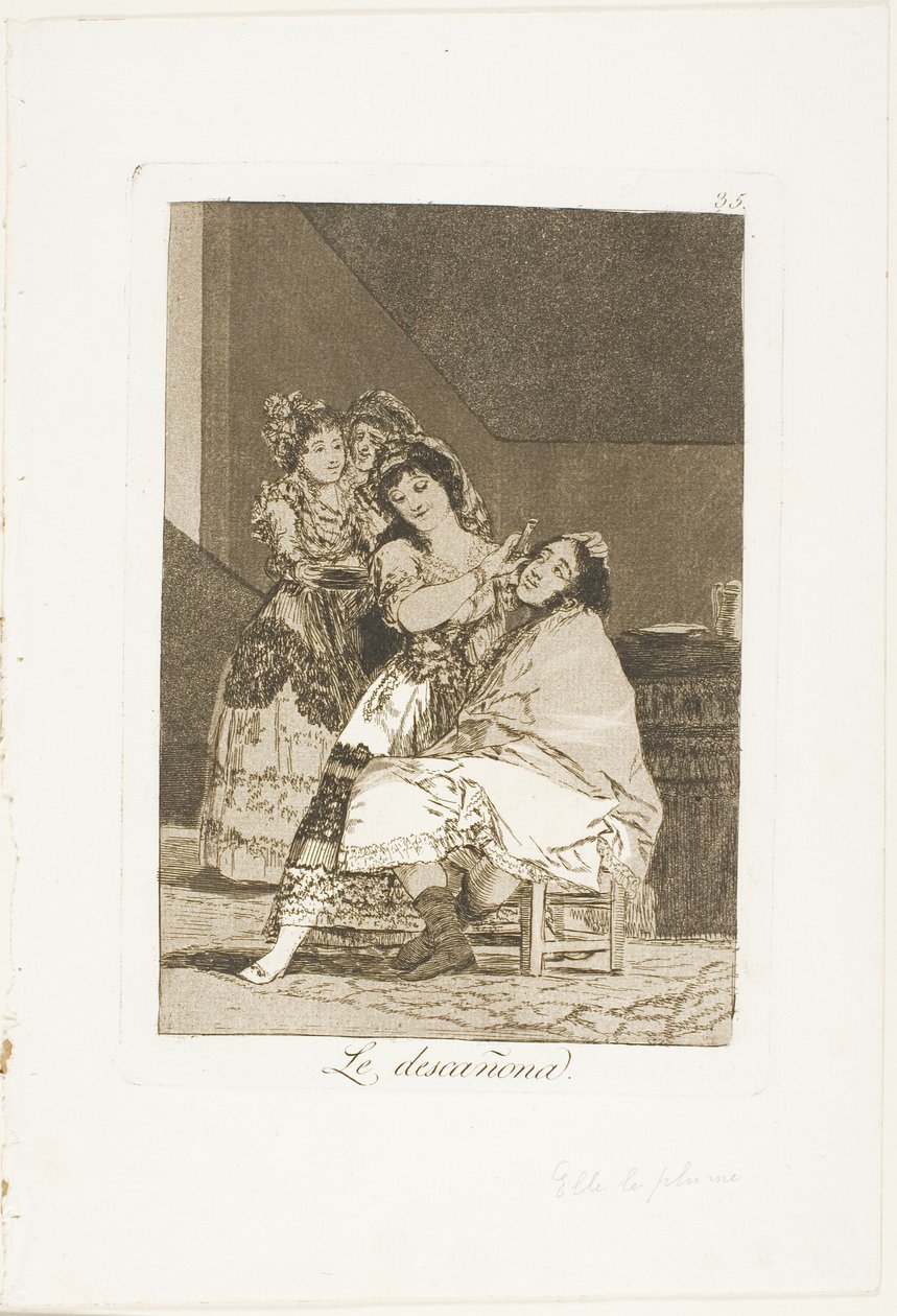Fleece őt, 35-ös lemez Los Caprichosból alkotó: Francisco Jose de Goya y Lucientes