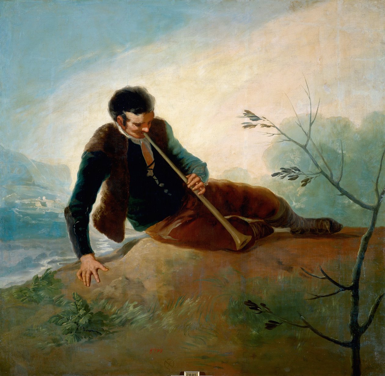 Pásztor pipázik alkotó: Francisco de Goya