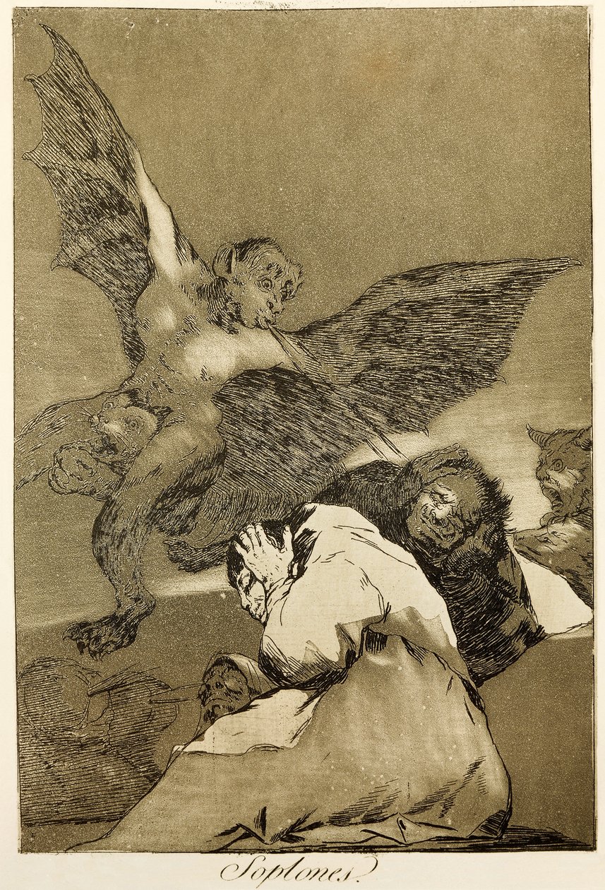 Snitches Francisco de Goya (1746-1828), rézkarc és akvatinta 48-as szám a Capricci sorozatban (circaprichos) alkotó: Francisco Jose de Goya y Lucientes