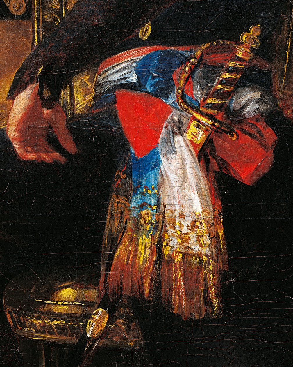 Kard és szárny, részlet Ferdinand Guillemardet, Franciaország 1798 és 1800 közötti spanyolországi nagykövete, Francisco de Goya (1746-1828) portréjából, olaj, vászon alkotó: Francisco Jose de Goya y Lucientes