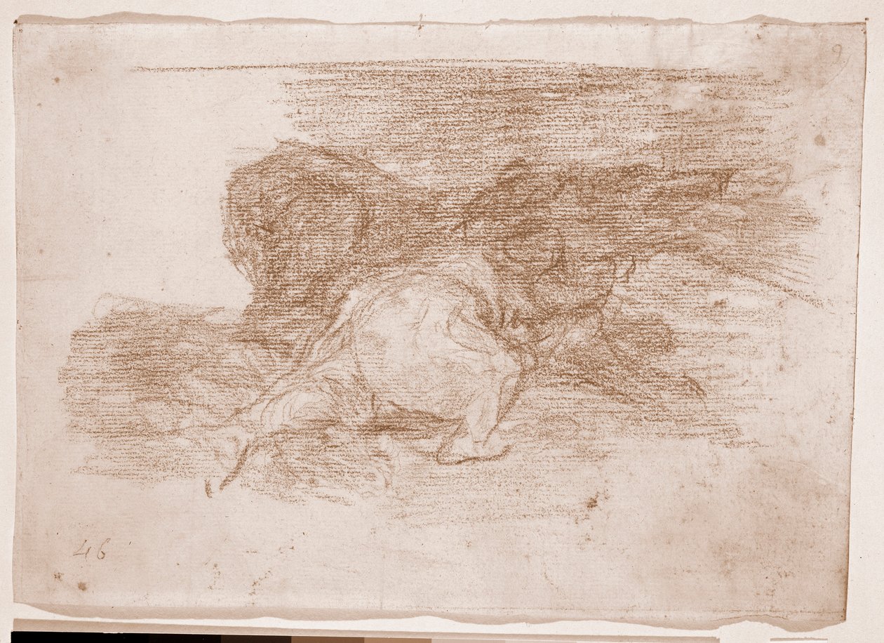 A háború katasztrófái: némi haszonnal jár (előkészítő rajz alkotó: Francisco de Goya