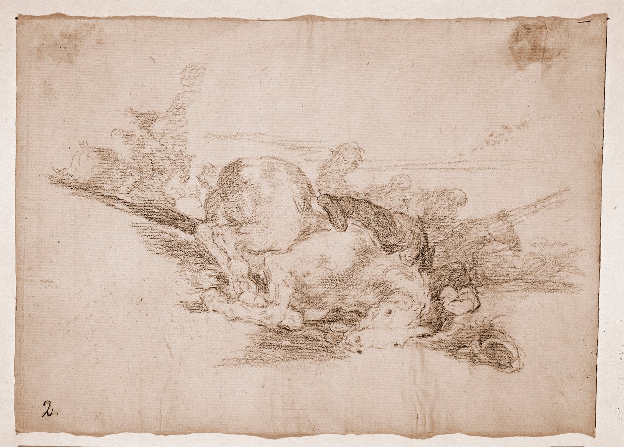 A háború katasztrófái: Mindig megtörténik (előkészítő rajz alkotó: Francisco de Goya