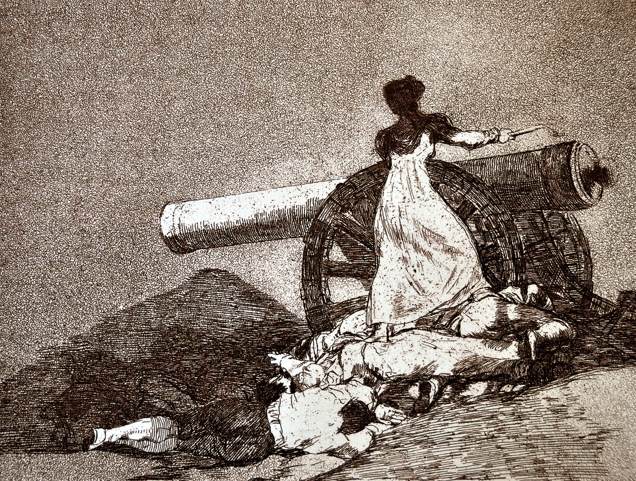 A háború katasztrófái: Que Valor! (Micsoda bátorság) (részlet) alkotó: Francisco Jose de Goya y Lucientes