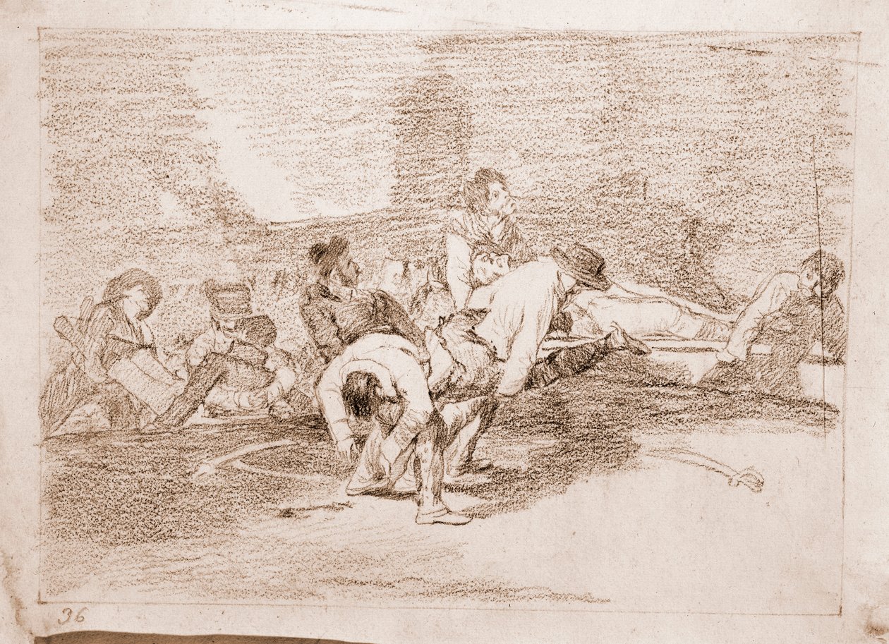 A háború katasztrófái: továbbra is szolgálhatnak (előkészítő rajz alkotó: Francisco de Goya