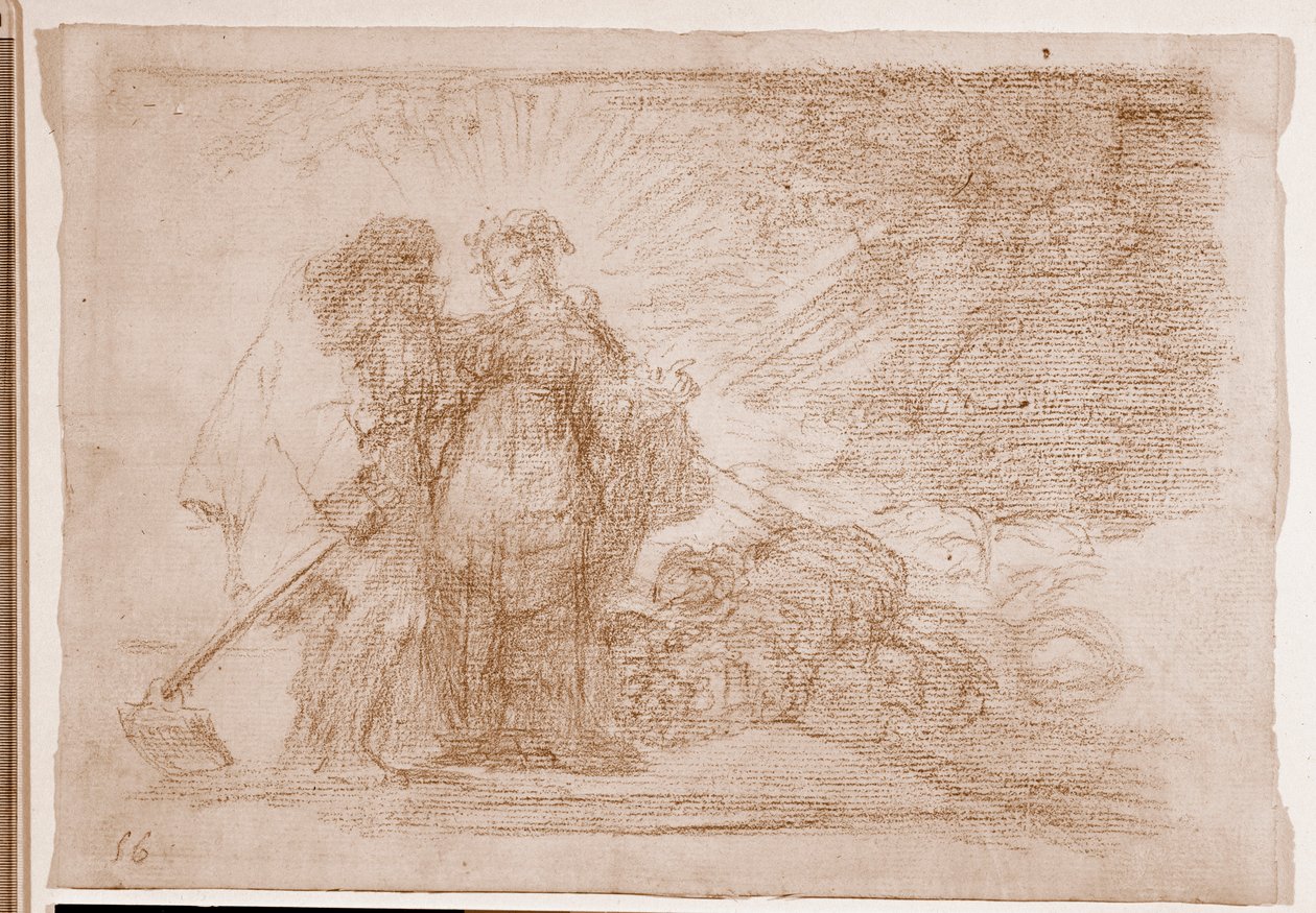 A háború katasztrófái: Ez az igazi (előkészítő rajz alkotó: Francisco de Goya