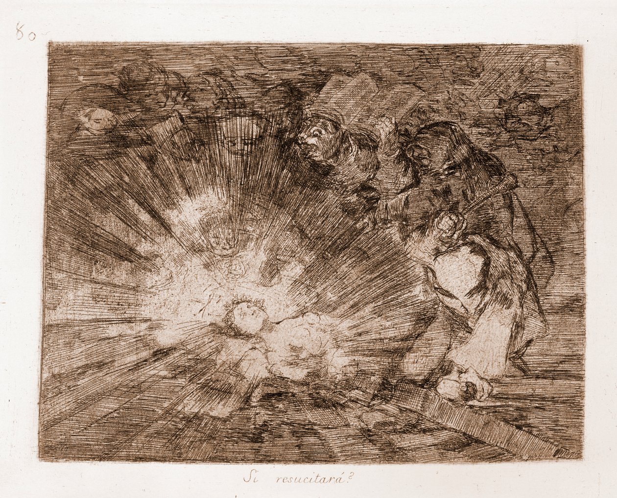 A háború katasztrófái: feltámad? (rézkarc az előkészítő rajzból alkotó: Francisco de Goya