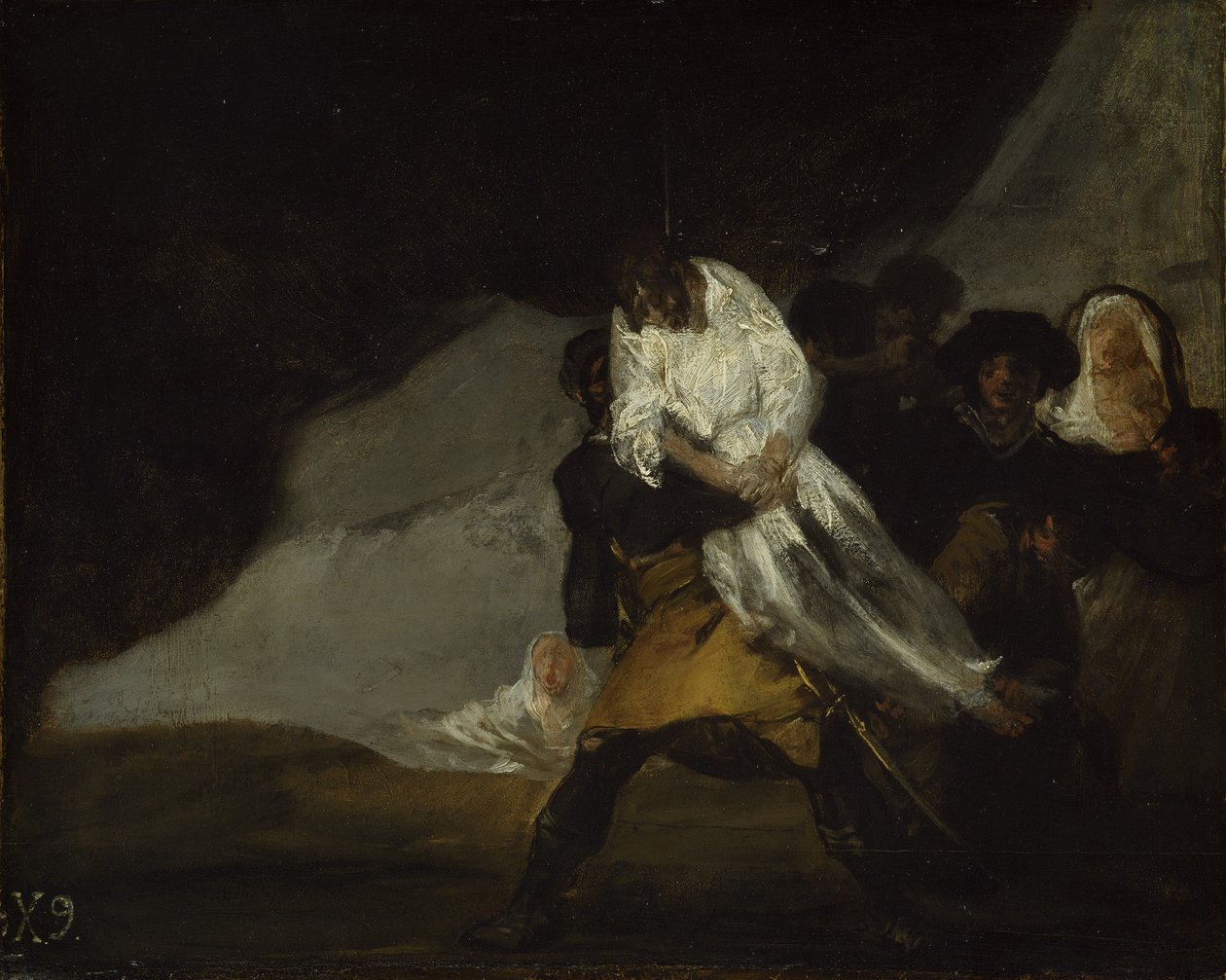 Az akasztott szerzetes, 1810 körül alkotó: Francisco de Goya