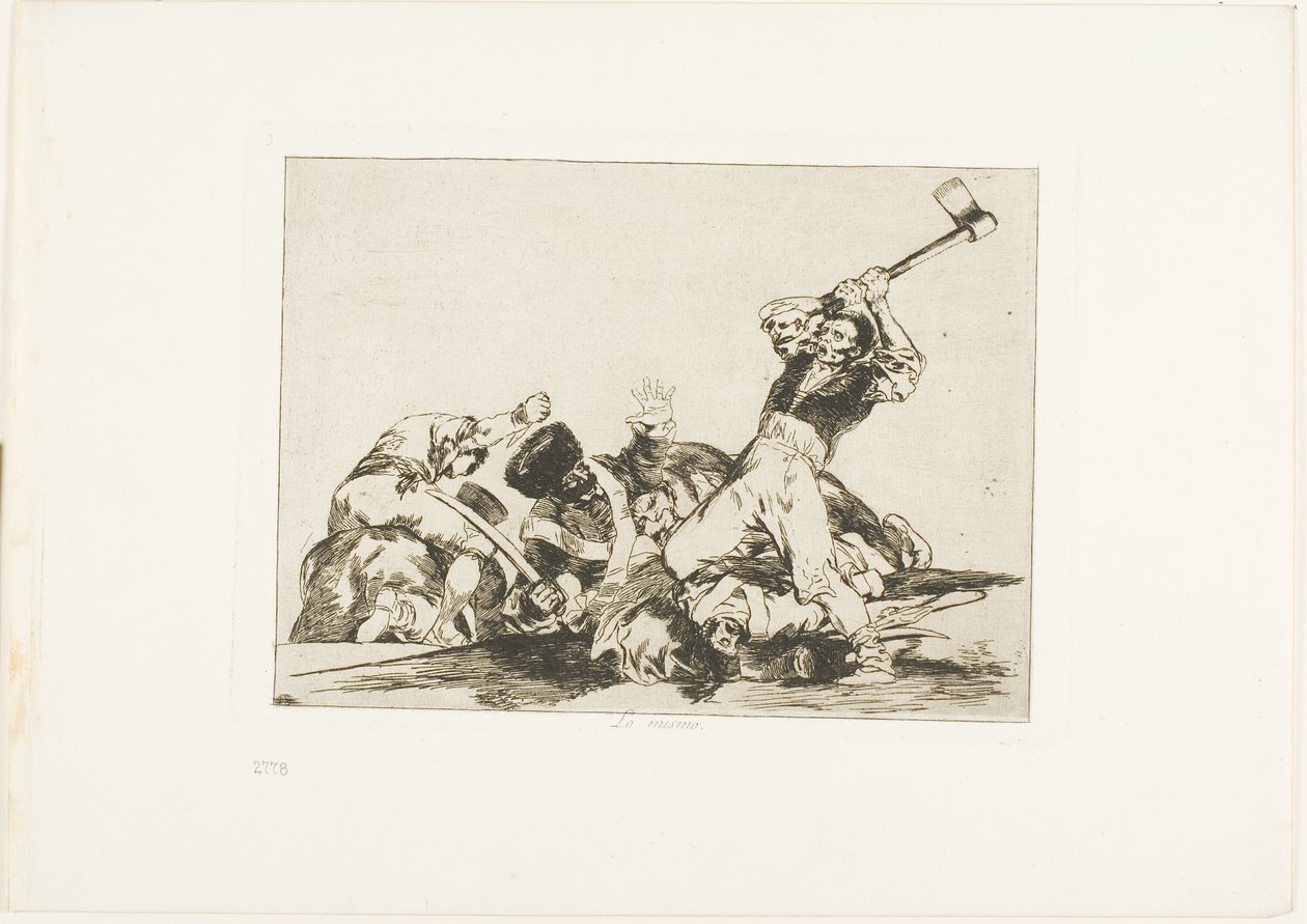 Ugyanaz, a The Disasters of War harmadik lemeze alkotó: Francisco Jose de Goya y Lucientes