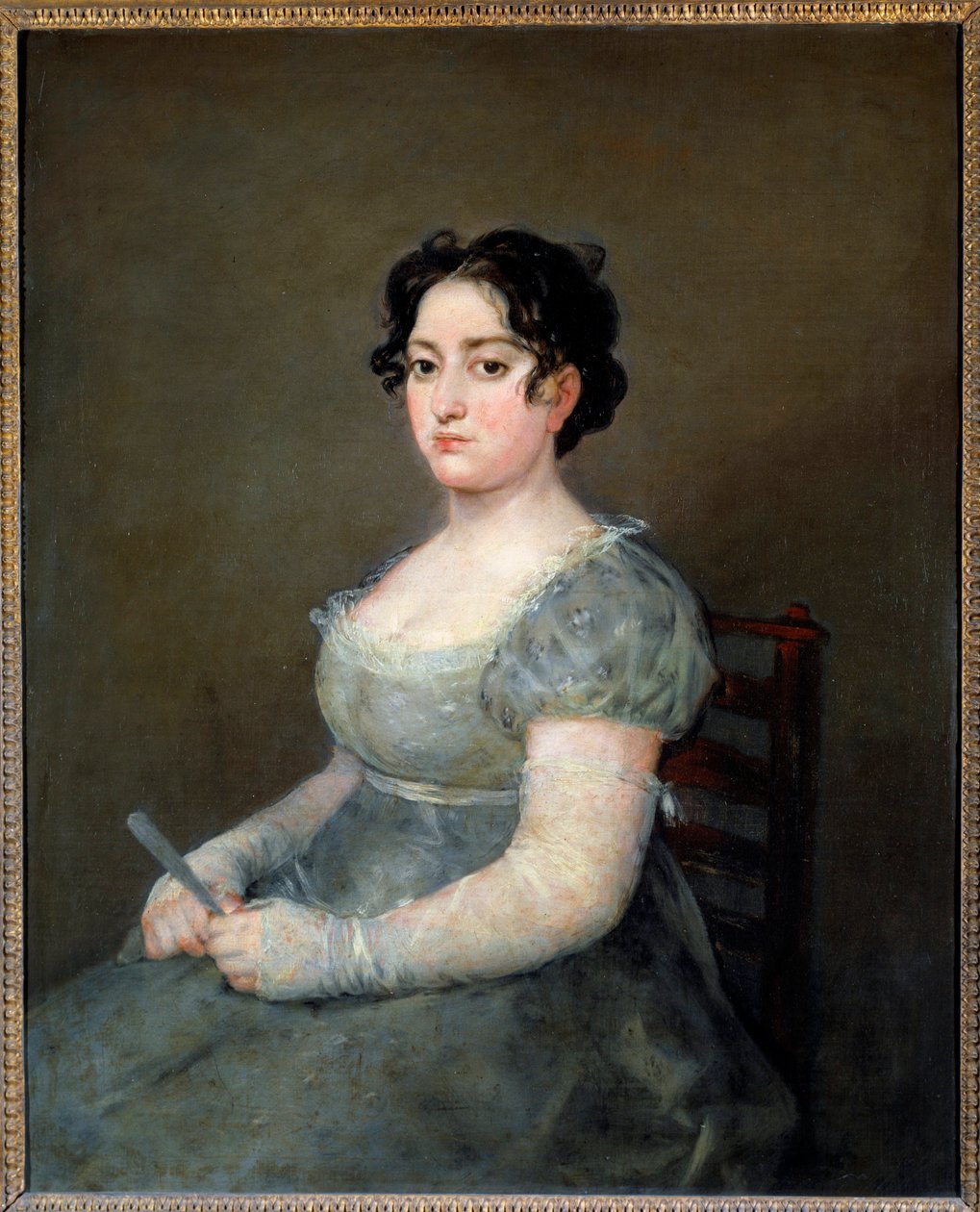 Francisco de Goya (1746-1828) A nő a legyezőben festménye 19. századi V. 1,03x0,84 m alkotó: Francisco de Goya