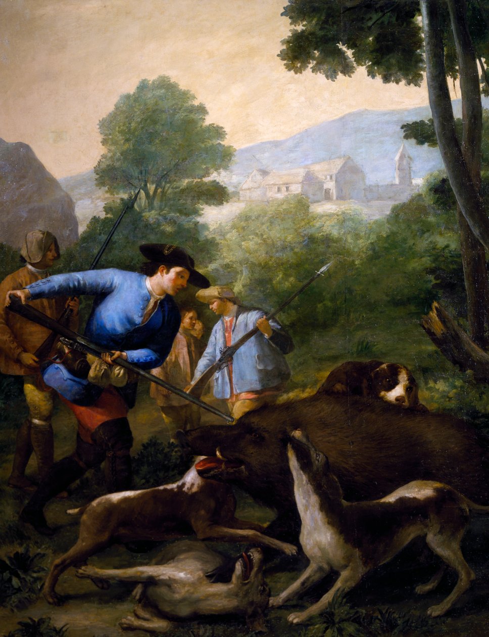 A vaddisznóvadászat alkotó: Francisco Jose de Goya y Lucientes