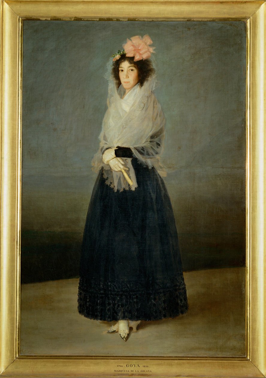 Del Carpio grófnő, Solana márkinő 1795 körül festett, halálának évében ... alkotó: Francisco Jose de Goya y Lucientes