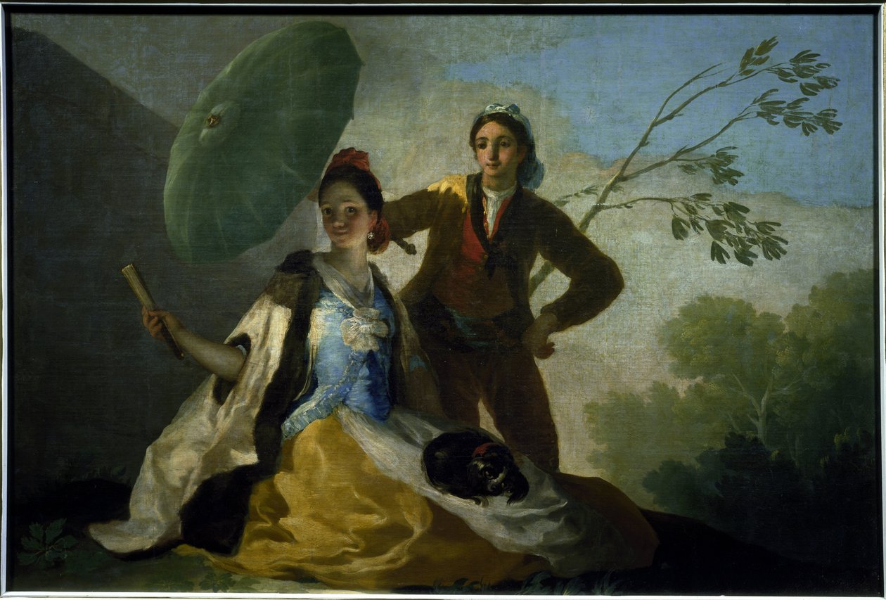 A napernyő – Francisco Goya és Lucientes festménye alkotó: Francisco de Goya