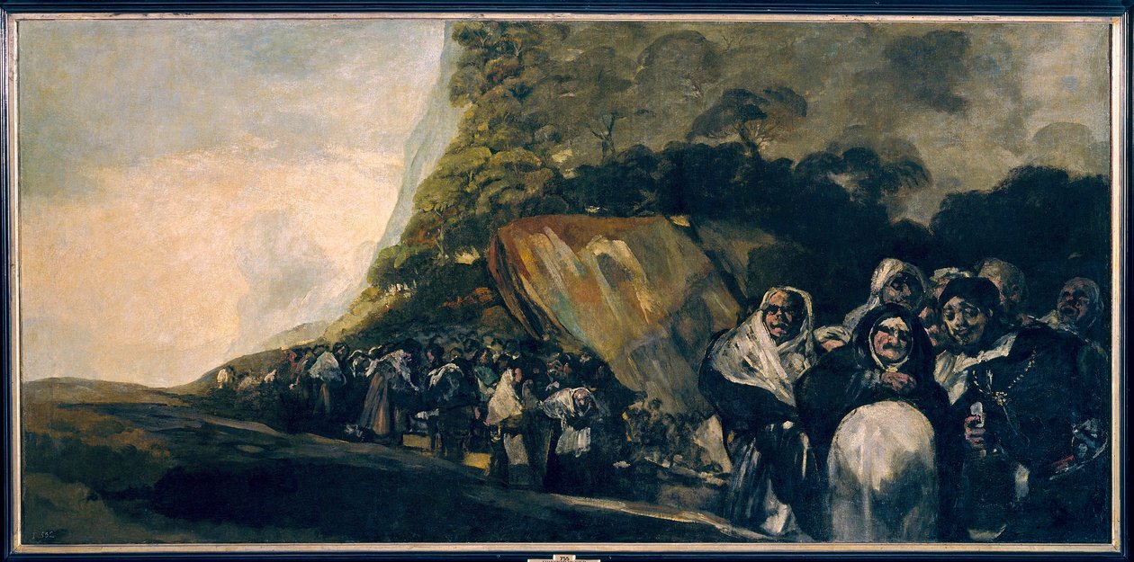 A zarándoklat forrása: Francisco de Goya (1746-1828) San Isidro festménye, 19. századi Madrid. Réti Múzeum alkotó: Francisco de Goya