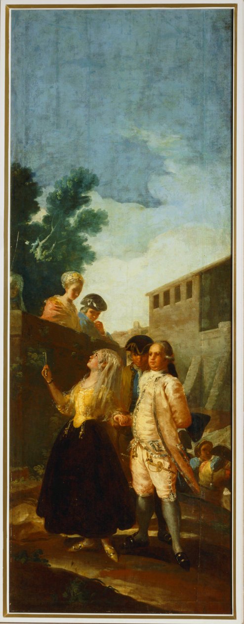 A katona és a nő ... (festmény vászonra) alkotó: Francisco Jose de Goya y Lucientes