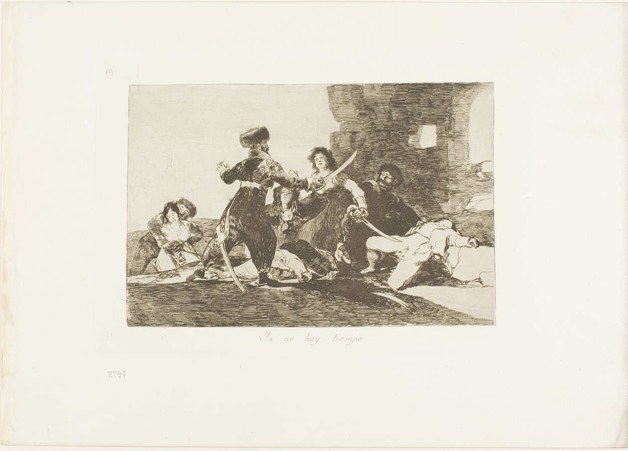 Most már nincs idő, 19. lemez A háború katasztrófái című könyvből alkotó: Francisco Jose de Goya y Lucientes