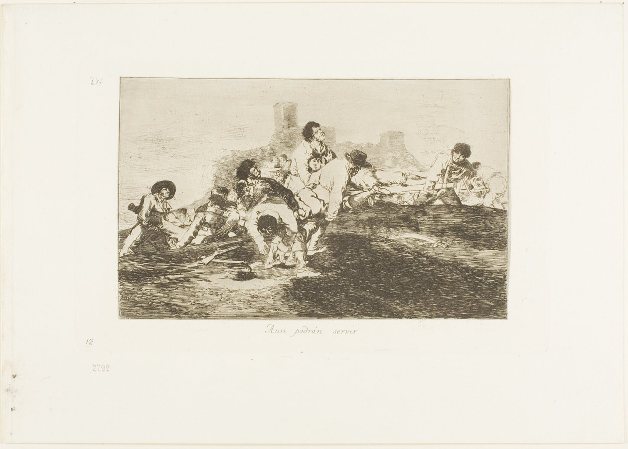 Még mindig használhatók, 24. lemez a The Disasters of War-ból alkotó: Francisco Jose de Goya y Lucientes