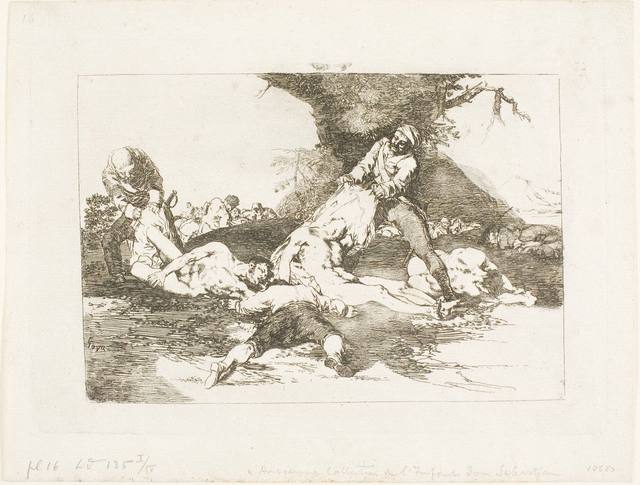Használják őket, 16. lemez a The Disasters of War-ból alkotó: Francisco Jose de Goya y Lucientes