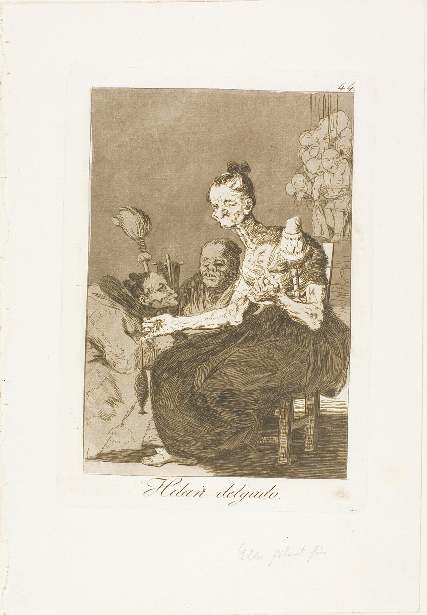 Finoman pörögnek, 44-es lemez Los Caprichosból alkotó: Francisco Jose de Goya y Lucientes