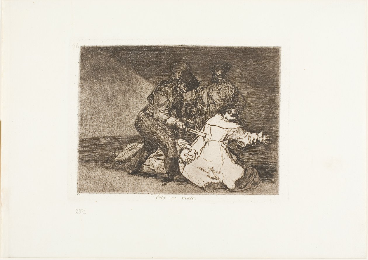 Ez Bad, 46-os lemez a The Disasters of War-ból alkotó: Francisco Jose de Goya y Lucientes