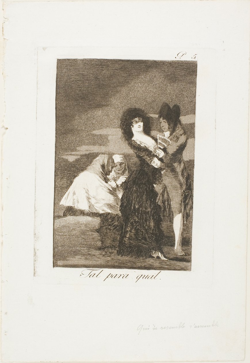 Two of a Kind, ötös lemez Los Caprichosból alkotó: Francisco Jose de Goya y Lucientes