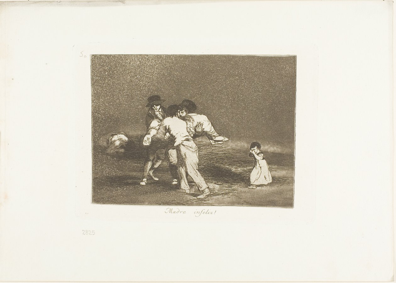 Boldogtalan anya!, 50-es lemez a The Disasters of War-ból alkotó: Francisco Jose de Goya y Lucientes
