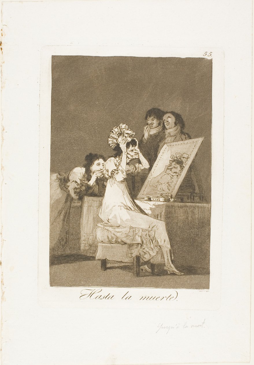 Halálig, 55. lemez Los Caprichosból alkotó: Francisco Jose de Goya y Lucientes