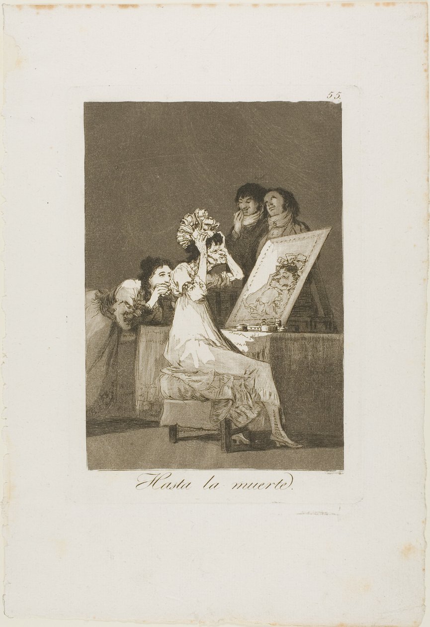 Halálig, 55. lemez Los Caprichosból alkotó: Francisco Jose de Goya y Lucientes